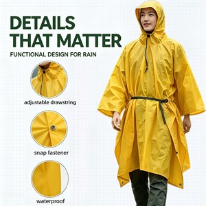 Impermeabile Multifunzionale Tre-in-Uno per Esterni, Riutilizzabile e Leggero, per Tenda/Escursionismo/Alpinismo/Campeggio, Compatto - Product Image 3