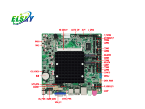 เมนบอร์ดมินิไอทีเอ็กซ์แบบไร้พัดลมอุตสาหกรรมรุ่นใหม่ ซีพียูควอดคอร์ Intel <span class=keywords><strong>J1900</strong></span> กำลังไฟ 10 วัตต์ พอร์ต COM 10 ช่อง RS232/485 แลนคู่ แรม 8GB DDR3 - Product Image 3