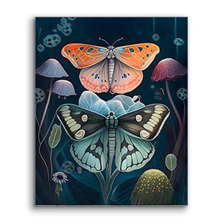 Precio al por mayor mariposa colorida pintura DIY por números 40*50cm juego de pintura al óleo Digital para niños