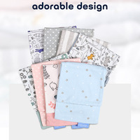Taille personnalisable avec taie d'oreiller portable en coton imprimé dessin animé taies d'oreiller détachables et de remplacement pour bébé