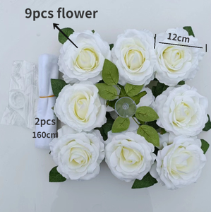 Cintas de flores de seda <span class=keywords><strong>para</strong></span> decoración de coche, rosas artificiales <span class=keywords><strong>para</strong></span> boda - Product Image 4