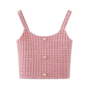 Conjunto de Top Camisero Texturizado Elástico y Transpirable con Falda de Cintura Alta, Nuevo para Primavera/Verano - Product Image 2