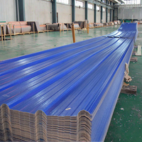Isolation thermique et acoustique ASA Upvc Feuilles de toiture trapézoïdales Tuiles de toiture en PVC Feuille de plastique pour revêtement de toiture