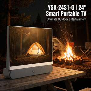 Téléviseur intelligent portable YSK-24S1-G de <span class=keywords><strong>24</strong></span> <span class=keywords><strong>pouces</strong></span> avec batterie intégrée, <span class=keywords><strong>choix</strong></span> entre Google TV ou WebOS Hub pour la vente en gros - Product Image 1