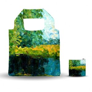 Sac fourre-tout promotionnel long, personnalisé avec logo imprimé, écologique, portable, réutilisable, moyen, imperméable et pliable, à porter à l'épaule - Product Image 4