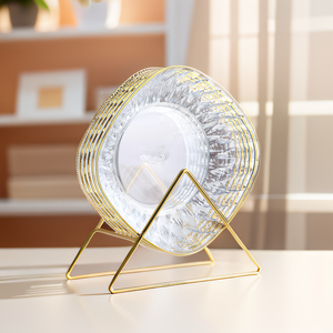 Nouveau plateau de présentation en <span class=keywords><strong>plastique</strong></span> cristal de luxe, contenants de stockage pour salades et aliments, plat de décoration <span class=keywords><strong>alimentaire</strong></span> coloré, plateau à fruits secs, bonbons, fruits - Product Image 5
