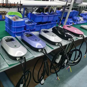 Factory OEM ODM Outdoor 11KW 16A AC EVSE Wallbox Fast Car Electric Vehicle EV Charger Station With 5M Charging Cable