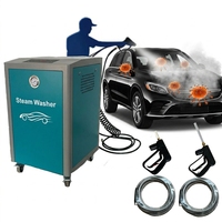 Fabricant de lave-auto à vapeur à 8 bars de pression, 9 kW, en acier inoxydable, fonctionnement continu avec réservoir d'eau de 20 L