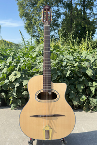 Guitarra Acústica Gypsy <span class=keywords><strong>Jazz</strong></span> Grande Bouche Maccaferria Hecha a Mano en China, Marca Aiersi, Instrumento Musical Vintage con Logotipo Personalizado - Product Image 4