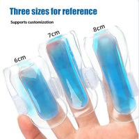 Manchon de rééducation en gel PVC personnalisé, réglable avec Velcro, non toxique, pour doigts, classe I, soulage le stress, froid/chaud