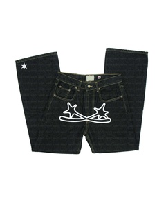 Salati Jeans Fabricante Y2K Bootcut Pierna ancha Cintura alta Suelta Estilo japonés Raw Selvedge Flared Denim Pant Baggy Jeans <span class=keywords><strong>para</strong></span> hombre - Product Image 3