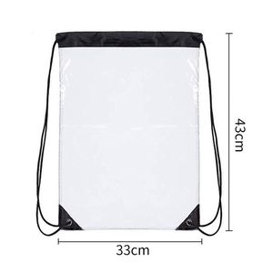 Wholesale <strong>Stylish</strong> Transparent <strong>Draw</strong> <strong>String</strong> Backpack Fahion Drawstring Backpack Waterproof Clear PVC Drawstring <strong>Bag</strong> - Product Image 5