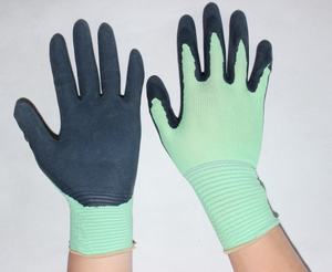 Suncend 13G نايلون بلام طلاء رغوة صغيرة قفازات العمل النتريل - Product Image 3