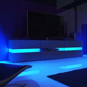 Thiết Kế Mới Bằng Gỗ Hiện Đại Thấp Lớn Tôi Hình Phẳng Gói Lớn 75 Inch Led Lcd Tv Sàn Đứng Tv Bảng - Product Image 4