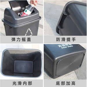 Poubelle extérieure de grande taille avec couvercle, 240L, fabricant de poubelles sanitaires à Zhengzhou, Henan. - Product Image 2