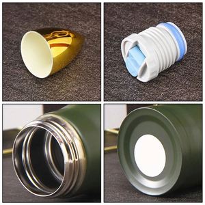 Custom logo Travel 350ml 500ml 1000ml Vacuum <b>Flask</b> Insulated Cup 304 Stainless Steel Bullet Tumbler Bullet Shape Water <b>Bottle</b> - Product Image 3