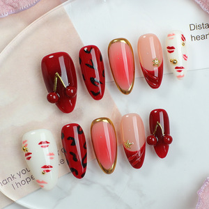 <span class=keywords><strong>Ongles</strong></span> pressés faits à la main personnalisés <span class=keywords><strong>pour</strong></span> la Saint-Valentin, cadeau très vendu, décoration d'<span class=keywords><strong>ongles</strong></span> 3D, boîte d'emballage <span class=keywords><strong>pour</strong></span> <span class=keywords><strong>faux</strong></span> <span class=keywords><strong>ongles</strong></span> - Product Image 1