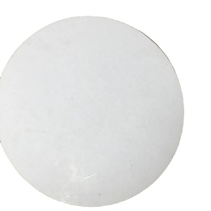 White <b>Cake</b> Base <b>Board</b> with Die Cut Edge Gold Foil Print Handle for Food Use - Product Image 3