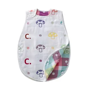 Gigoteuse pour bébé en gaze de coton pur à six couches, anti-coup de pied, bon compagnon, <span class=keywords><strong>60</strong></span> plis, style japonais et coréen - Product Image 5