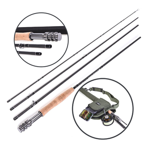 <span class=keywords><strong>Caña</strong></span> de pescar con mosca, <span class=keywords><strong>caña</strong></span> de pescar con mosca de alto carbono, 9ft 4/5 #5/6 #6/7 #7/8 #30t, venta al por mayor - Product Image 1