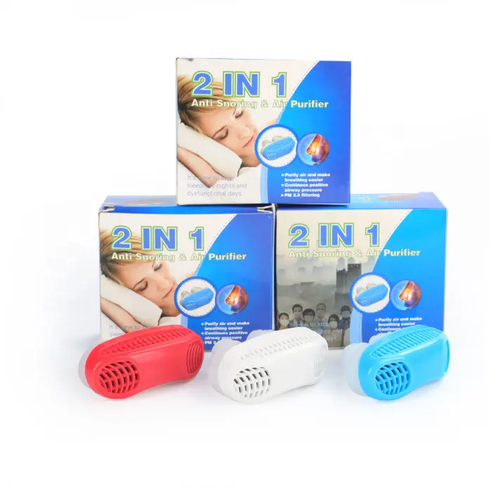 Hot Selling Anti-snoring and Sleeping Breath Device Anti Snoring Device and Air Purifier 2 in 1 Abs+food Grade Silicone CE