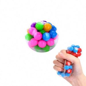 Wholesale Colorful Rainbow Squishy Squeeze Ball Stress Relief Fidget <b>Toy</b> - Product Image 3
