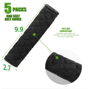 Coussin d'épaule pour ceinture de sécurité JXBSD, rembourrage doux en polyester pour la protection et le confort de la ceinture de sécurité automobile - Product Image 5