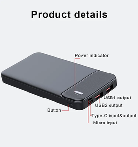 Nouveau RoHS Haute Capacité Powerbank 10000mAh Pour Téléphone <span class=keywords><strong>Double</strong></span> Usb Camping En Plein Air Power Bank <span class=keywords><strong>Chargeur</strong></span> Portable - Product Image 5