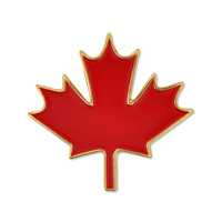 Pins en émail personnalisés drapeau du Canada, vente en gros directe usine, badges d'amitié entre pays, pins trophée de football 2026, cadeau souvenir