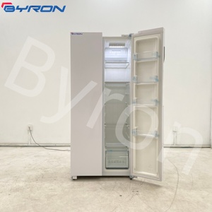 380L Side by Door Fridge With Water Dispenser Ice Maker Mechanical Dual-Temperature White Home Refrigerator Home Fridge - Product Image 3