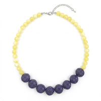 Kleurrijke zomerse messinghars fruitkraal ketting Boho appelkraal stapelbare kraalketting voor vrouwen