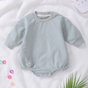 Romper Bayi Katun Organik, Bagian Bawah Elastis, Baju Bayi French Terry Custom, Grosir Romper Bayi Anak - Product Image 5