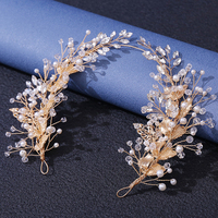 Vente en gros de couronnes en cristal faites à la main pour reines Nouveau design en forme de feuille Vignes et diadème de mariée Couronne de luxe exquise pour mariage