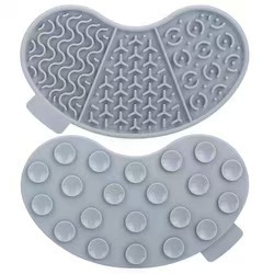 Alfombrilla de Silicona Impermeable para Mascotas, Antideslizante, de Secado Rápido, para Perros y Gatos, Diseño Moderno con Patrón Sólido para Comida - Product Image 4