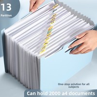 Organiseur de dossiers accordéon d'usine, dossier à 13 pochettes, dossier de conception, dossier professionnel pour enseignants et étudiants, fournitures de bureau
