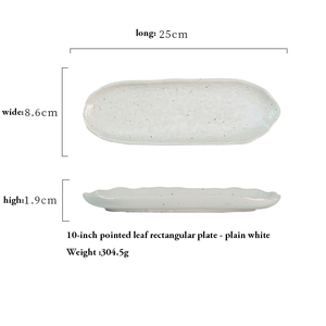 Nhật bản thân thiện với môi gốm hình chữ nhật phương Tây và hình bầu dục dài Strips tấm cho Baking Sushi Bộ đồ ăn - Product Image 6