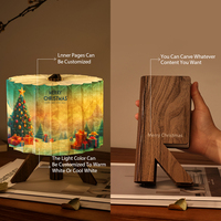 Lampe de table pliable en bois à LED rechargeable avec contrôle tactile, lumière de nuit moderne pour chambre à coucher, gradation, protection des yeux, vente en gros