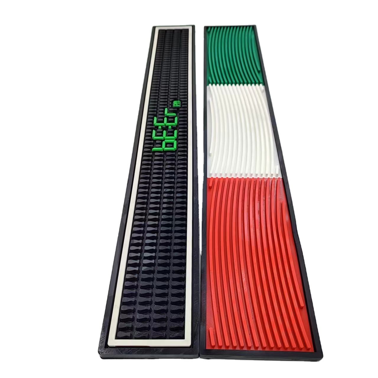 Striped bar mat