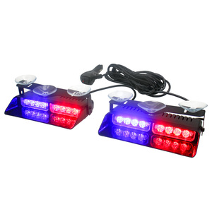 New 12V <b>LED</b> Emergency Strobe <b>Light</b> <b>Bar</b> Universal Windshield Dash Mount Safety Warning Lamp for Car - Product Image 1