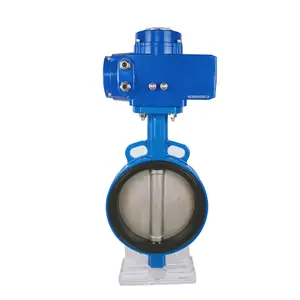 Automatic electric stainless steel butterfly valve actuator to the clamp dn150 dn200 price list