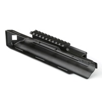 Adaptor Penyangga Senter Teleskop Aluminium Alloy 6061 T6 Hitam Doff dengan Rel 21mm untuk Dudukan Monopod - Ringan untuk Penggunaan Luar Ruangan