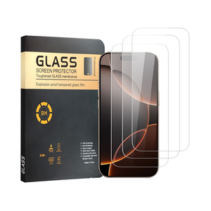 Protector de Pantalla HD Transparente para <span class=keywords><strong>iPhone</strong></span> 17 Pro Max, Paquete de 3, Cristal Templado 9H, Antirrayaduras, Resistente a Impactos - Product Image 6