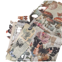 40 feuilles par paquet, papier décoratif en vrac, série Voyage dans le temps, carnet rétro, pour collage décoratif et notes