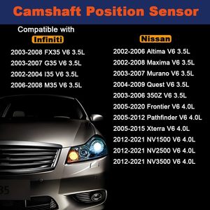 Sensor de Posición del Árbol de Levas Zhermik Izquierdo y Derecho para Nissan V6 3.5L 4.0L 2002-2021 Altima Maxima Murano Quest 350Z - Product Image 2