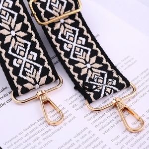 Vente en gros bon marché de 3.8cm de large <span class=keywords><strong>sangle</strong></span> de remplacement réglable pour sac à bandoulière sac à bandoulière <span class=keywords><strong>sangle</strong></span> jacquard motif de fleurs <span class=keywords><strong>sangle</strong></span> de sac - Product Image 5