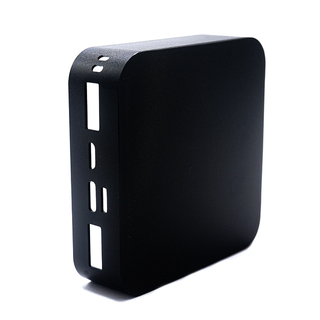 Custom 3D Model Aluminum Shell Mini Steel Power Bank with Anodized Finish CNC Machined Process