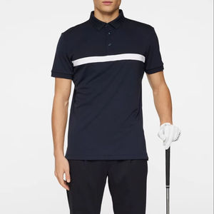 Camisetas de golf de negocios de manga corta de alta calidad para hombre, tela de poliéster transpirable de verano, polos de animales bordados con botones Plus - Product Image 1