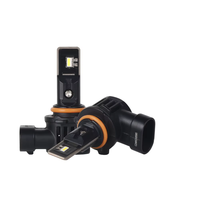 Phare à LED 9006 avec conception de ventilateur, utilisation tout-terrain, Plug and Play, éclairage haute performance
