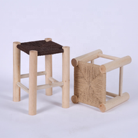 Nouveau tabouret nordique moderne en bois massif