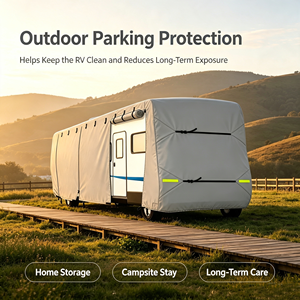 <span class=keywords><strong>Copertura</strong></span> <span class=keywords><strong>per</strong></span> Camper/<span class=keywords><strong>Roulotte</strong></span> in Poliestere Oxford, Impermeabile, Antipolvere, Resistente a Neve e Raggi UV, <span class=keywords><strong>per</strong></span> Esterni e Tutte le Condizioni Atmosferiche - Product Image 4